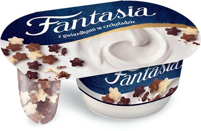 Fantasia jogurt kremowy z gwiazdkami w czekoladzie
