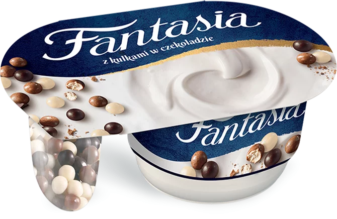 Fantasia jogurt kremowy z kulkami w czekoladzie